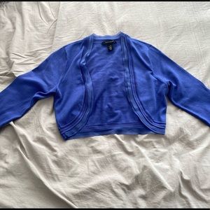 White House Black Market Violet, detailed shrug